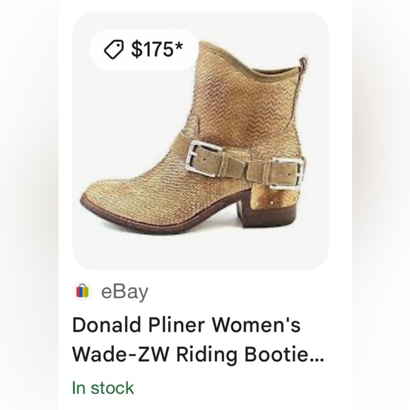 HOST PICK 🎉Donald J. Pliner Snakeskin Suede Buckle  Ankle Booties - Picture 4 of 8